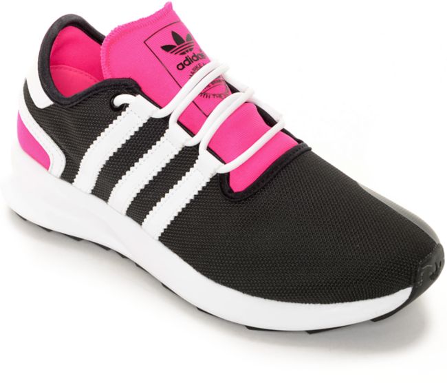 pink and black adidas womens shoes